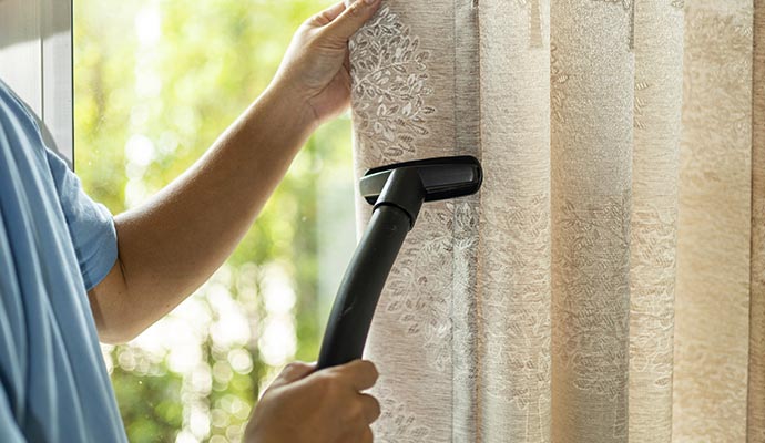 Professional drapery cleaning service