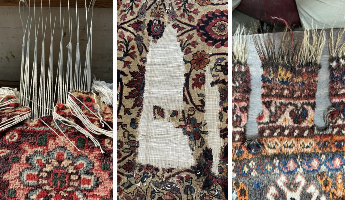 Damaged rug