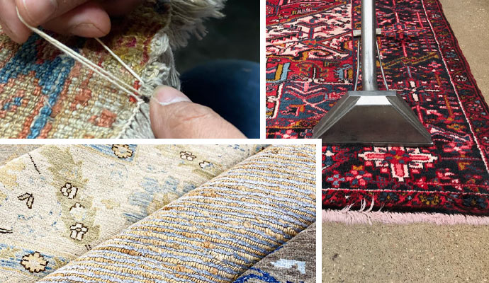 Rug cleaning, repairing, and restoration services