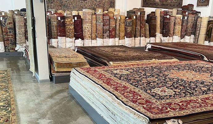 A collection of rugs