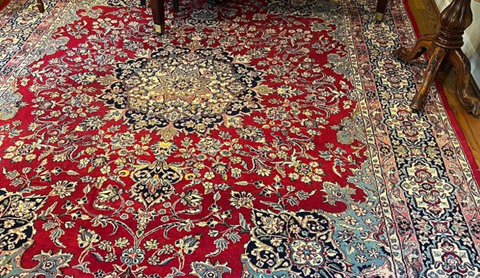 clean oriental rug