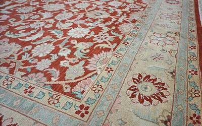 Colorful wool rug